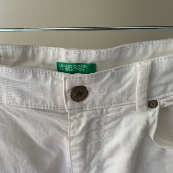 United Color’s of Benetton white wide leg jeans - Picture 4 of 9